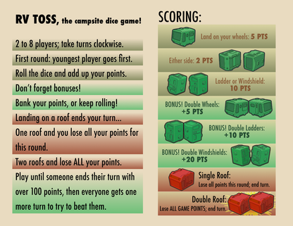 RV Toss — The Road‑Trip Dice Game