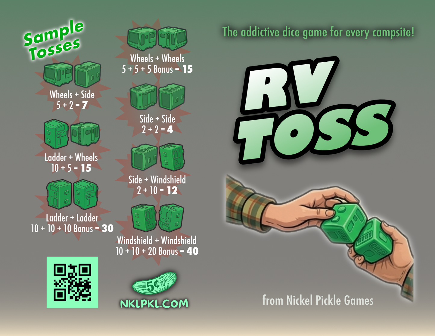RV Toss — The Road‑Trip Dice Game